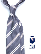 PARIS 3-fold grey jacquard silk tie